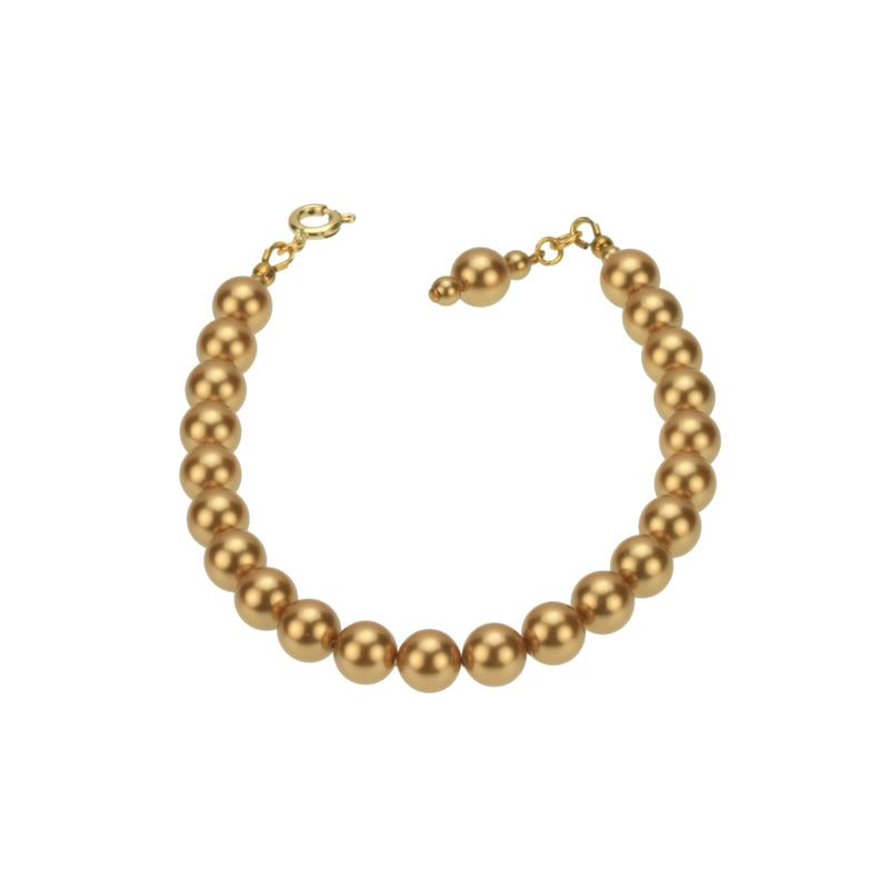 Bright Gold Pearl Gold Bracelet