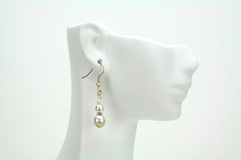 Silver June Birthstone Earrings