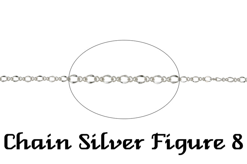 Silver Figure 8 Chain