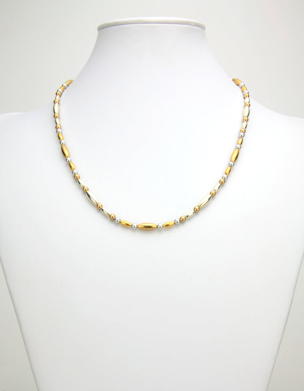Gold and Silver Gold Necklace