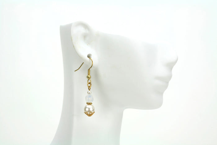 Gold October Birthstone Earrings